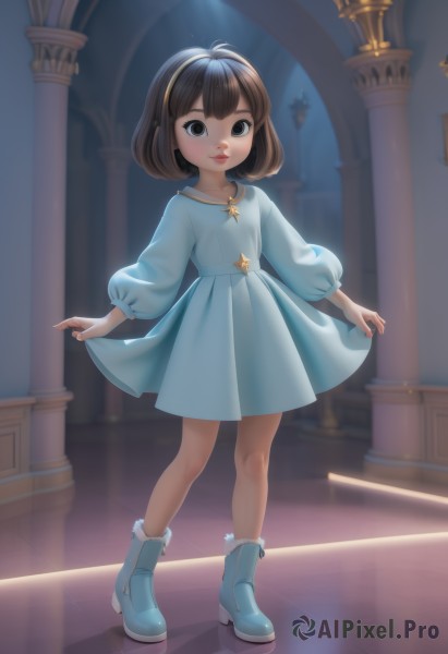 A ethereal dynamic scene showcasing a child