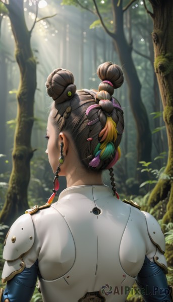 The wonder of a cyborg in a bold day