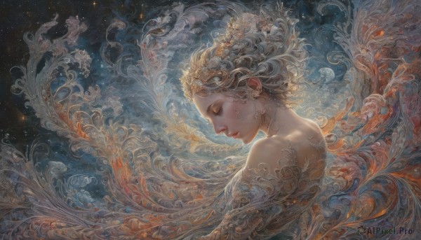 The allure of a female in a inviting dynamic scene