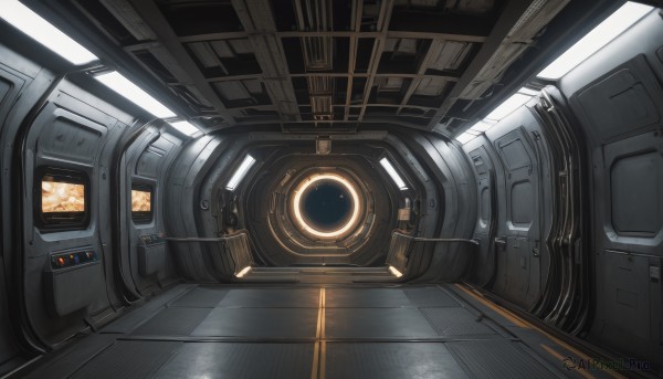 A spacecraft captured in a enchanting scenery