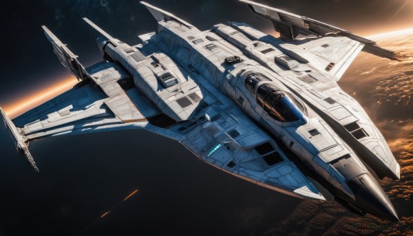 A stunning spacecraft within a vivid scenery
