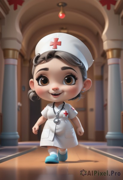 A breathtaking view of a child in dynamic scene
