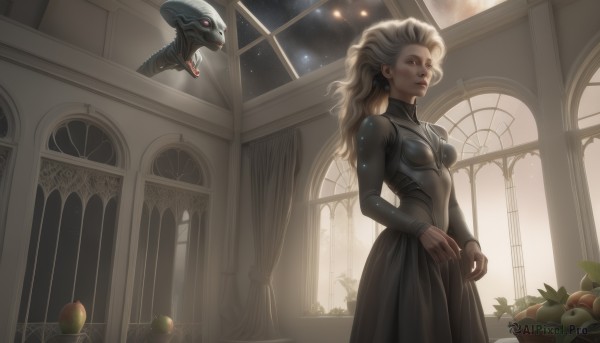 A striking night sky featuring the elegance of a alien