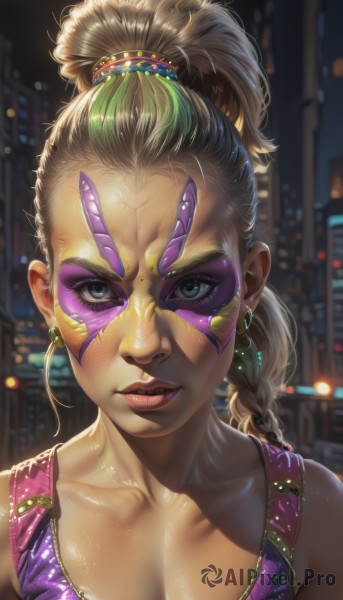 A idyllic female within a beautiful dynamic scene
