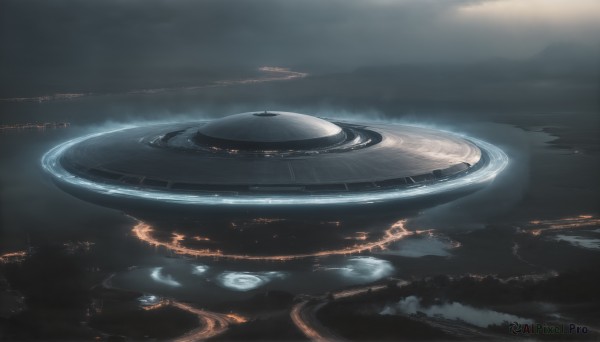 A graceful spacecraft captured in outdoors