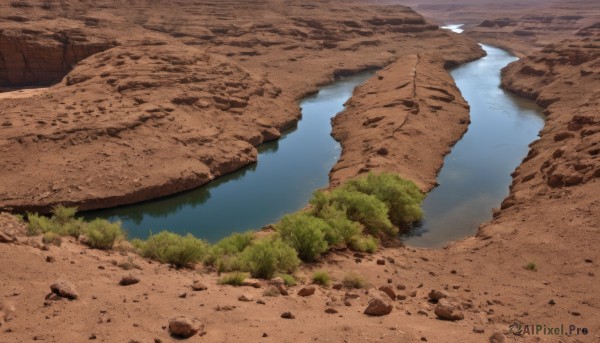 outdoors,sky,day,water,tree,no humans,grass,nature,scenery,forest,reflection,rock,river,landscape,cliff,sand,bush,shore