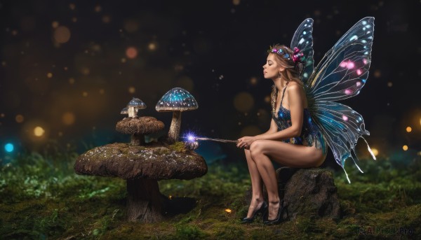 A breathtaking view of a female in outdoors
