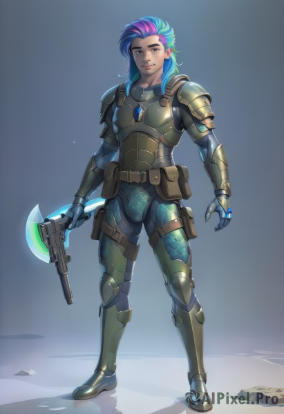 A majestic image of a male in dynamic scene