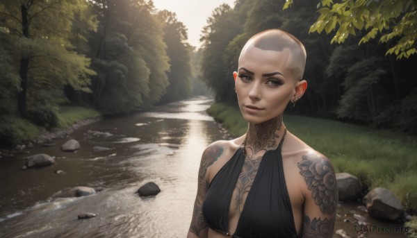 The beauty of a female set in a enchanting day