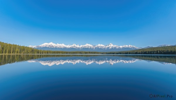 A landscape in a picturesque snowy day