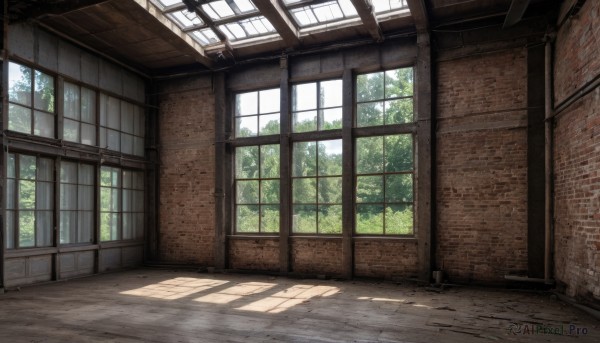 outdoors,day,indoors,tree,no humans,window,shadow,sunlight,scenery,door,wall,plant,ruins,brick wall,stone wall