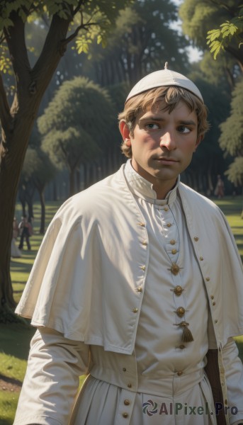 The serene presence of a male in a breathtaking day