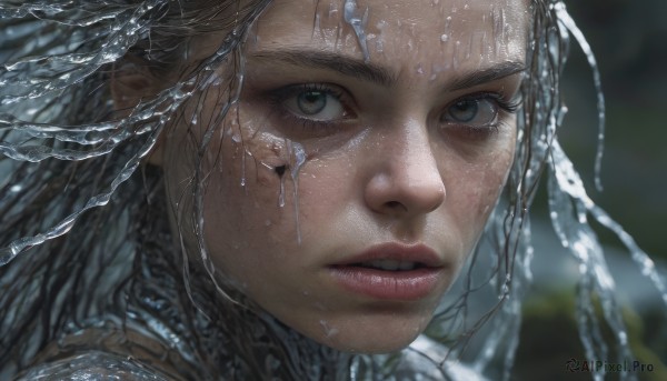 A unique view of a female in dynamic scene