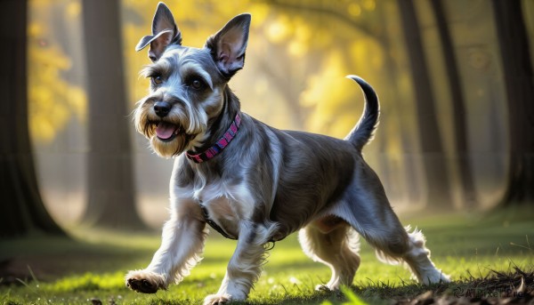 A dog framed by the beauty of a calm day