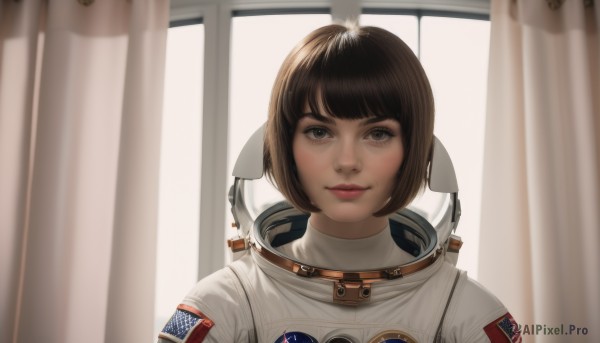 A striking window featuring the elegance of a astronaut