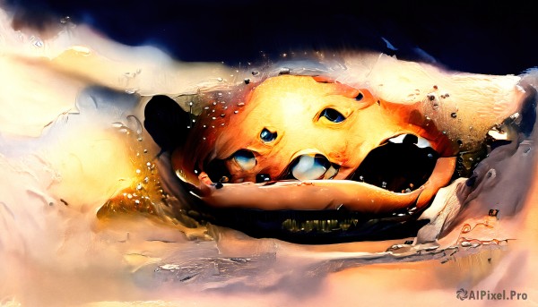 A breathtaking view of a monster in desert