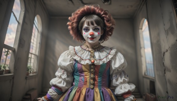 A graceful clown captured in day