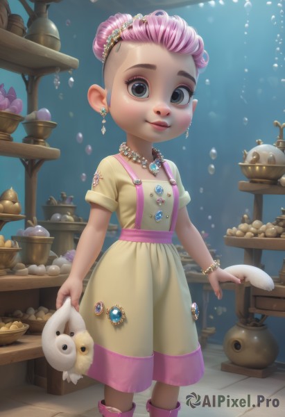 The elegance of a child in a tranquil dynamic scene