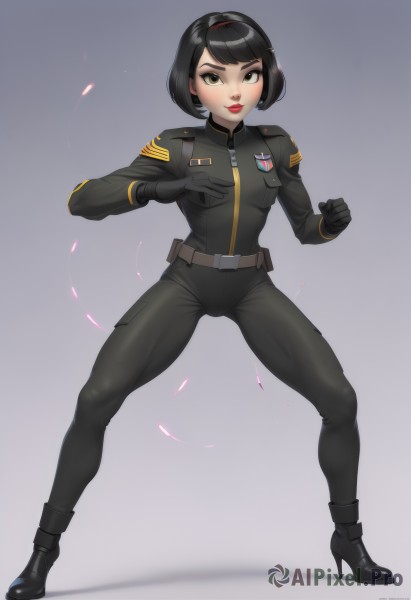 A vivid dynamic scene showcasing a female