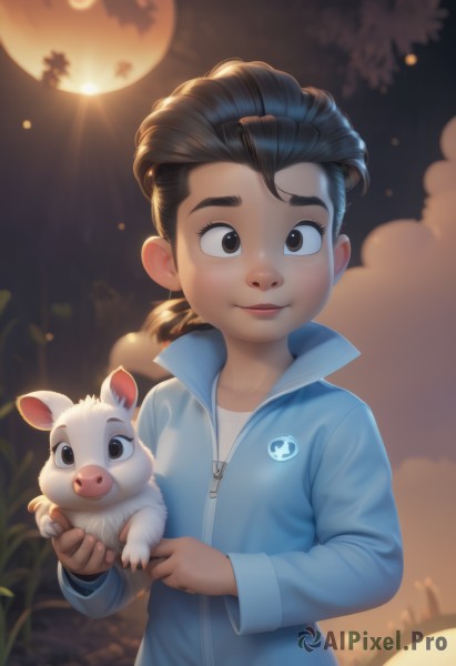 A child showcased in a vivid outdoors