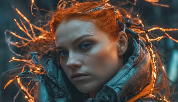 A female portrayed in a refreshing dynamic scene