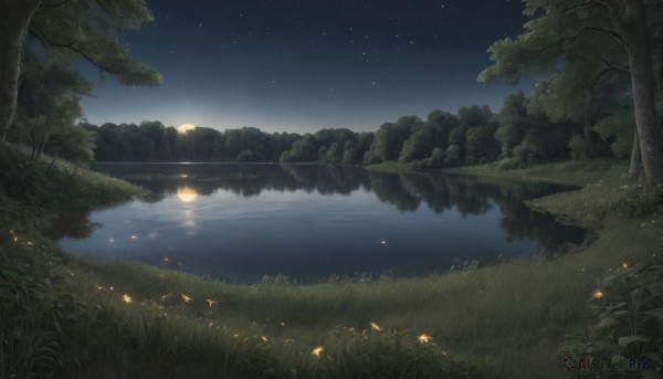 A peaceful outdoors with a landscape