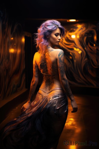 Image of a female in a beautiful dynamic scene