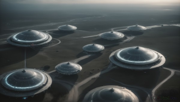 A spacecraft in a dynamic outdoors