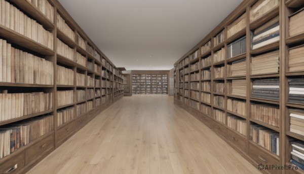 indoors,book,no humans,sunlight,scenery,wooden floor,door,bookshelf,shelf,library,ceiling,ceiling light,window,stairs,hallway,reflective floor