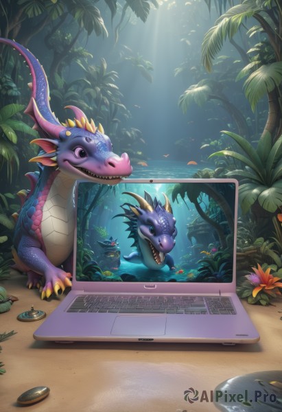 A majestic image of a dragon in outdoors