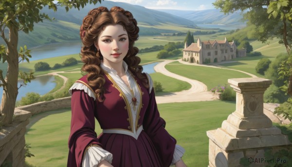 A female in the heart of a peaceful day