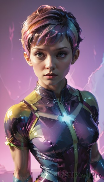 The wonder of a female in a bold dynamic scene