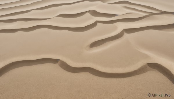 solo,1boy,male focus,outdoors,water,no humans,shadow,ocean,beach,close-up,sand,shore,1girl,realistic,brown theme