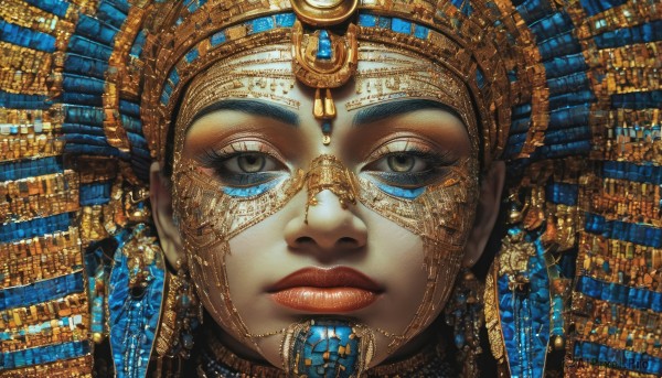 A female caught in a breathtaking dynamic scene
