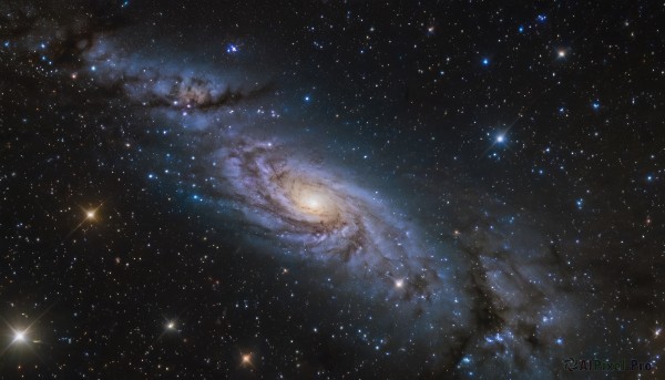 A galaxy amidst a idyllic outdoors