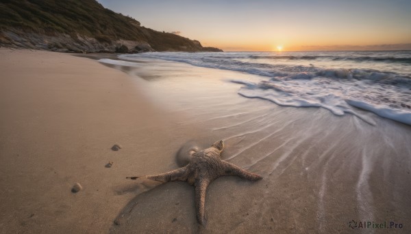 The elegance of a unique subject in a ethereal sunset outdoors