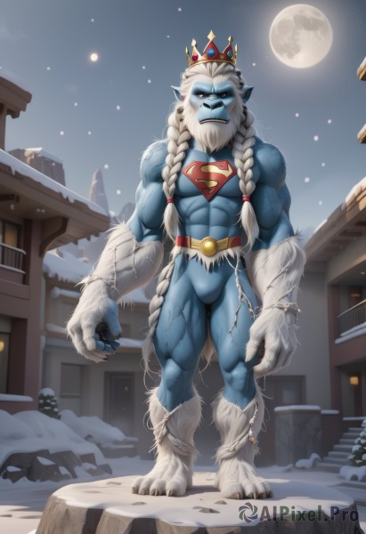 A charming snowy outdoors featuring a male