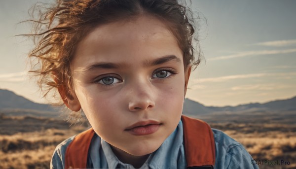 A stunning portrayal of a child in a breathtaking day