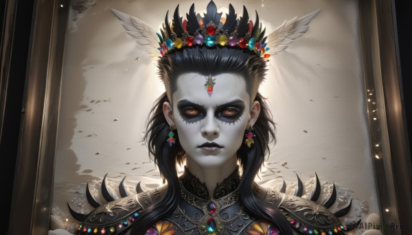 A serene dynamic scene featuring a female