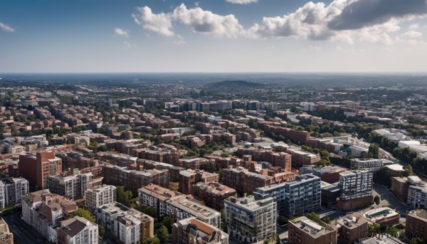 outdoors,sky,day,cloud,water,tree,blue sky,no humans,ocean,cloudy sky,building,scenery,city,horizon,cityscape,river,skyscraper,landscape,rooftop