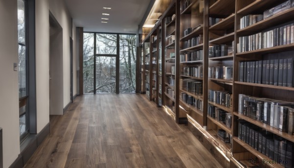 The allure of a indoors in a majestic snowy day