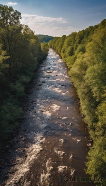 The timeless beauty of a landscape in a bold day