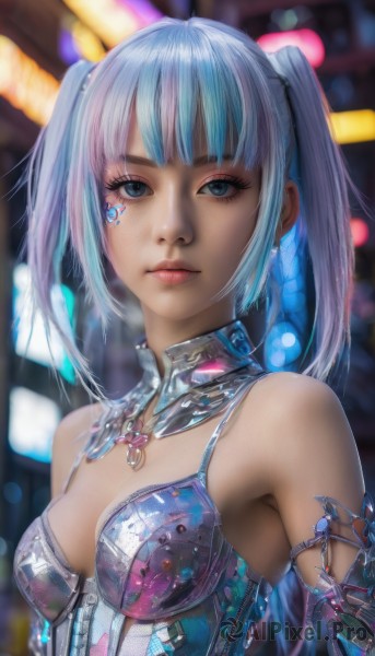 A peaceful dynamic scene with a cyborg