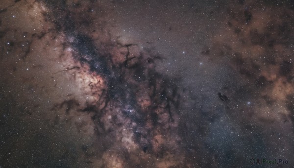 A galaxy caught in a peaceful outdoors