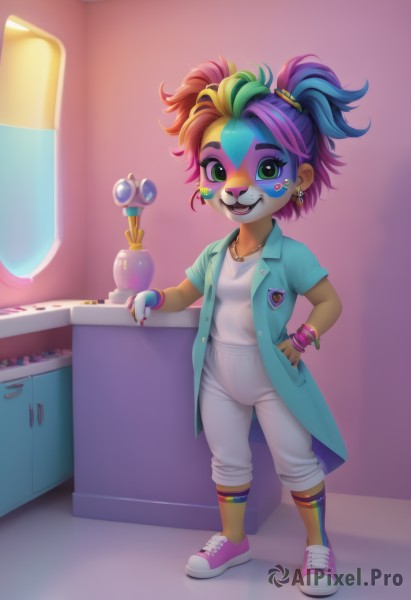 A ethereal dynamic scene featuring a child