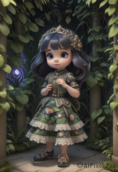 A child captured in a enchanting outdoors