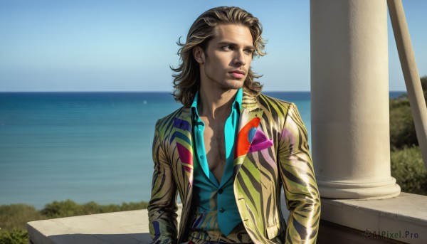 A stunning portrayal of a male in a calm day