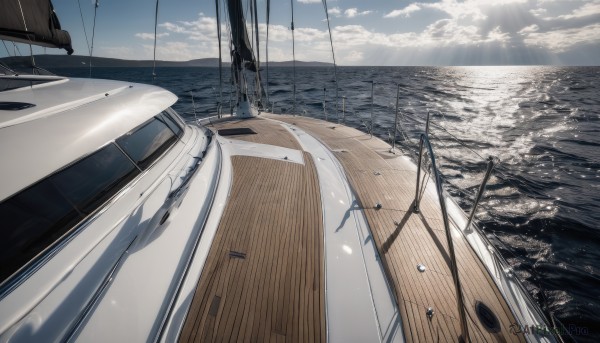 The majestic beauty of a boat set within a ethereal day