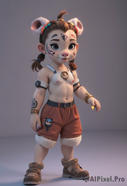 A unique view of a child in dynamic scene