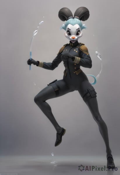 A peaceful dynamic scene with a female
